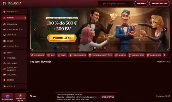 Casoola Casino screenshot 1